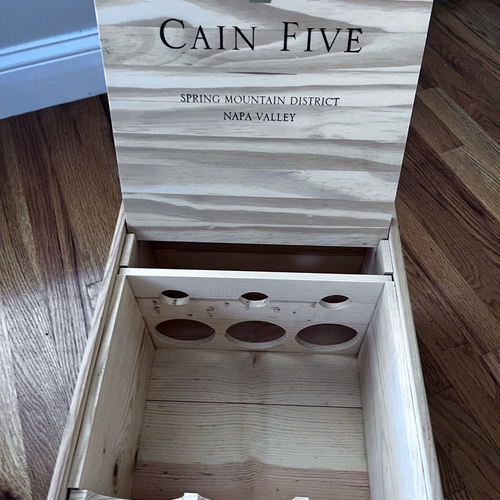 Cain Five Spring Mountain District Napa Valley 2006 Wooden Wine Box